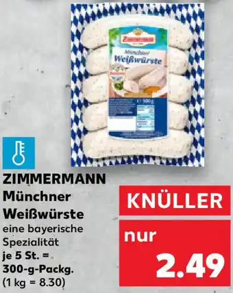 Kaufland ZIMMERMANN Münchner Weißwürste Angebot