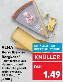 Kaufland ALMA Vorarlberger Bergkäse Angebot