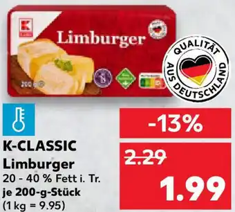 Kaufland K-CLASSIC Limburger Angebot