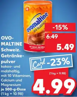 Kaufland OVOMALTINE Schweiz. Getränkepulver Angebot