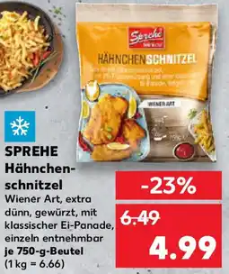 Kaufland SPREHE Hähnchenschnitzel Angebot