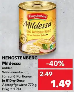Kaufland HENGSTENBERG Mildessa Angebot