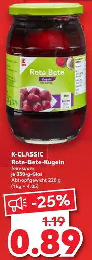 Kaufland K-CLASSIC Rote-Bete-Kugeln Angebot