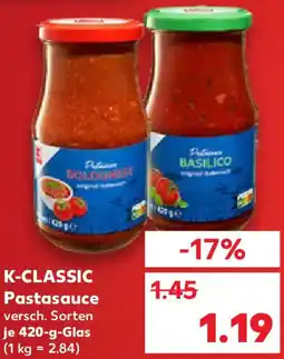 Kaufland K-CLASSIC Pastasauce Angebot