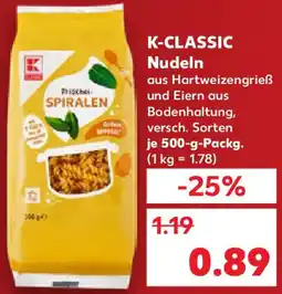 Kaufland K-CLASSIC Nudeln Angebot