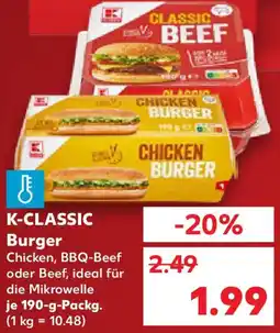 Kaufland K-CLASSIC Burger Angebot
