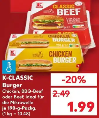 Kaufland K-CLASSIC Burger Angebot