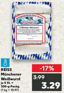 Kaufland REISS Münchener Weißwurst Angebot