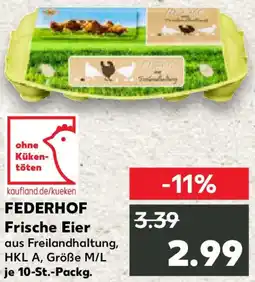 Kaufland FEDERHOF Frische Eier Angebot