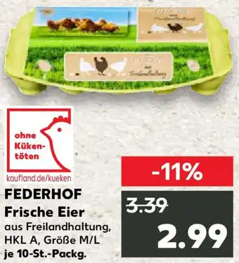 Kaufland FEDERHOF Frische Eier Angebot