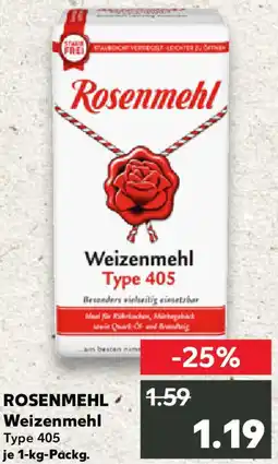 Kaufland ROSENMEHL Weizenmehl Angebot