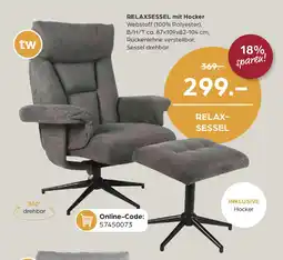 Möbel Buss Relaxsessel mit hocker Angebot