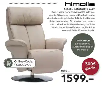Möbel Buss Himolla sessel easyswing 7627 Angebot