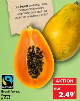 Kaufland Brasil./ghan. Papaya Angebot
