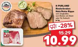 Kaufland K-PURLAND Rinderbraten Hals/Hohe Rippe Angebot