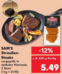 Kaufland SAM'S Straußen Steaks Angebot