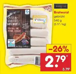 Netto Marken-Discount Bratwurst Angebot