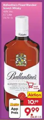 Netto Marken-Discount Ballantine’s Finest Blended Scotch Whisky Angebot