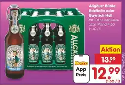 Netto Marken-Discount Allgäuer Büble Edelbräu oder Bayrisch Hell Angebot
