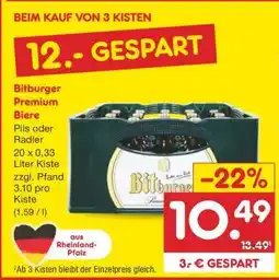 Netto Marken-Discount Bitburger Premium Biere Angebot