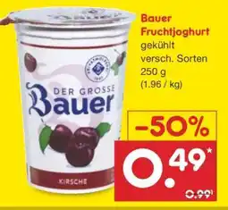 Netto Marken-Discount Bauer Fruchtjoghurt Angebot