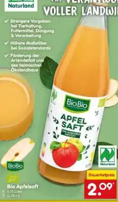 Netto Marken-Discount Bio-Apfelsaft Angebot