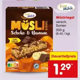 Netto Marken-Discount Müsliriegel Angebot