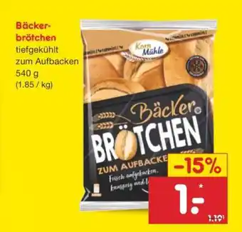 Netto Marken-Discount Bäckerbrötchen Angebot