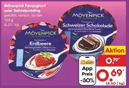 Netto Marken-Discount Mövenpick Feinjoghurt oder Sahnepudding Angebot