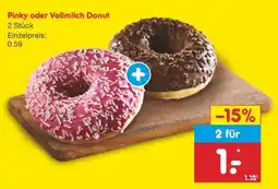 Netto Marken-Discount Pinky oder Vollmilch Donut Angebot
