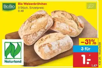 Netto Marken-Discount Bio Weizenbrötchen Angebot