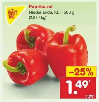 Netto Marken-Discount Paprika rot Angebot
