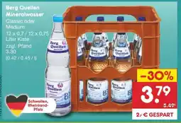 Netto Marken-Discount Berg Quellen Mineralwasser Angebot