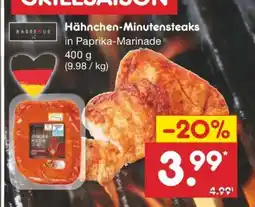 Netto Marken-Discount Hähnchen-Minutensteaks Angebot