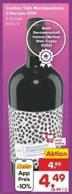 Netto Marken-Discount Cantina Tollo Montepulciano d'Abruzzo DOP Angebot