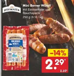 Netto Marken-Discount Mini Berner Würstl Angebot