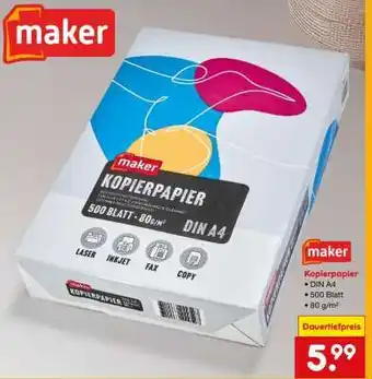 Netto Marken-Discount Kopierpapier Angebot