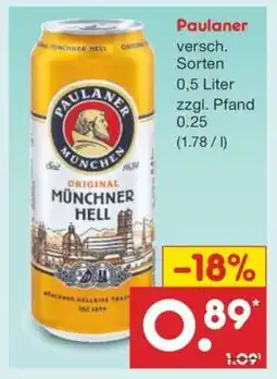 Netto Marken-Discount Paulaner Angebot