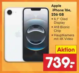 Netto Marken-Discount Apple iPhone 16e, 256 GB Angebot