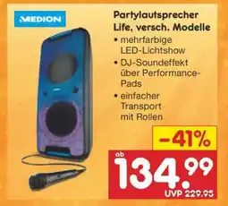 Netto Marken-Discount Partylautsprecher Life, versch. Modelle Angebot