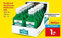 Netto Marken-Discount Nordbrand Nordhausen Pfefferminzlikör Angebot