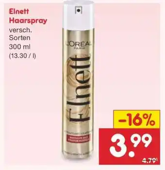 Netto Marken-Discount Elnett Haarspray Angebot