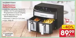 Netto Marken-Discount GOURMETmaxx Doppelkammmer-Heißluftfritteuse Angebot