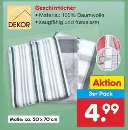 Netto Marken-Discount Geschirrtücher Angebot