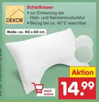 Netto Marken-Discount Schlafkissen Angebot