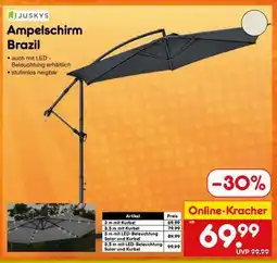 Netto Marken-Discount Ampelschirm Brazil Angebot