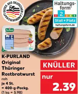 Kaufland K-PURLAND Original Thüringer Rostbratwurst Angebot