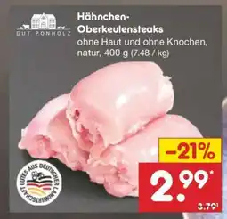 Netto Marken-Discount Hähnchen Oberkeulensteaks Angebot