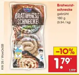 Netto Marken-Discount Bratwurstschnecke Angebot