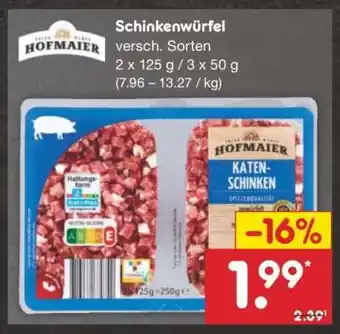 Netto Marken-Discount Schinkenwürfel Angebot